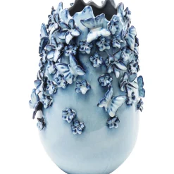 KARE Design Vases|Vase Butterflies Bleu Clair 35Cm