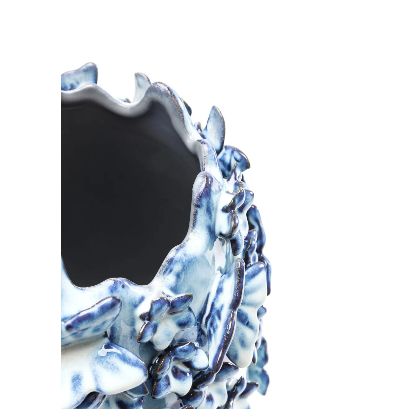 KARE Design Vases|Vase Butterflies Bleu Clair 35Cm