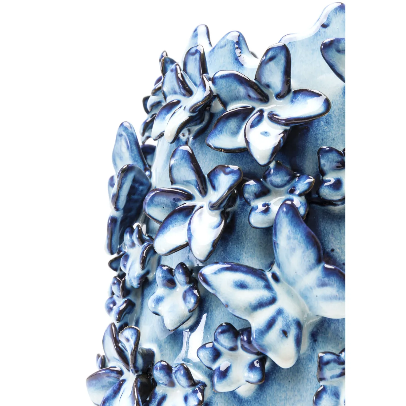 KARE Design Vases|Vase Butterflies Bleu Clair 35Cm
