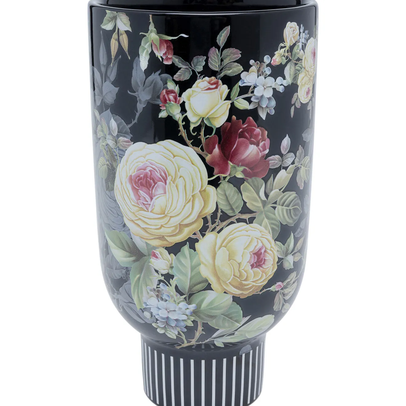 KARE Design Vases Décoratifs|Vase Décoratif Rose Magic Noir 27Cm