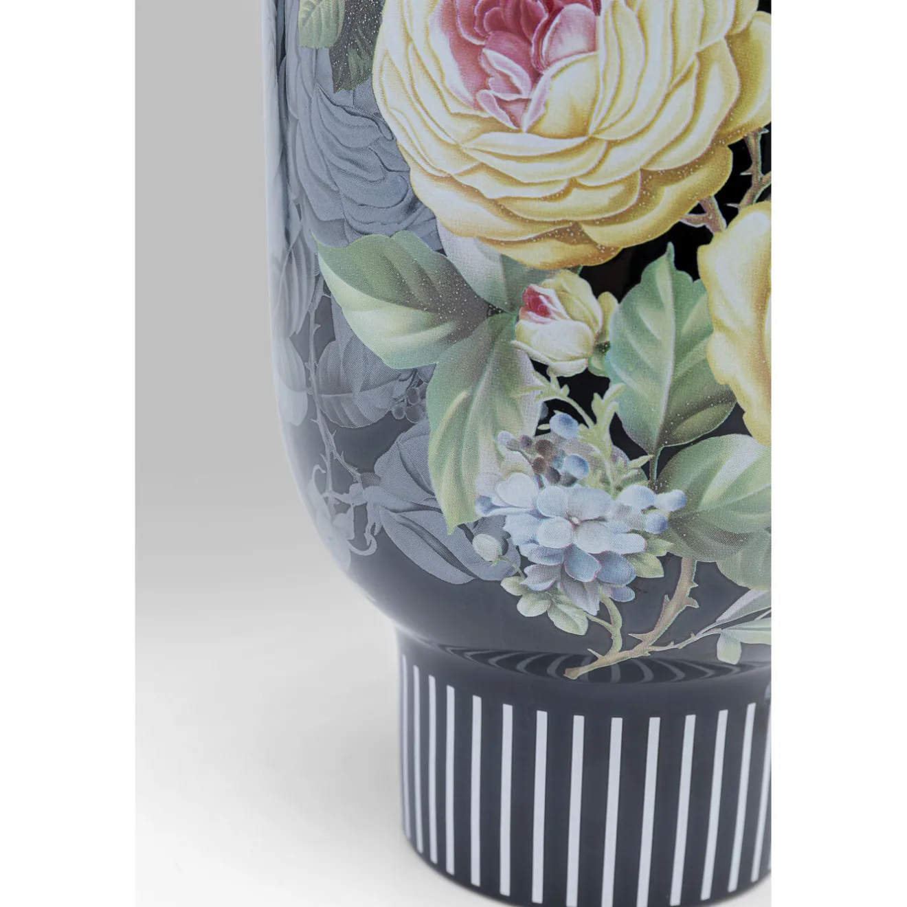 KARE Design Vases Décoratifs|Vase Décoratif Rose Magic Noir 27Cm