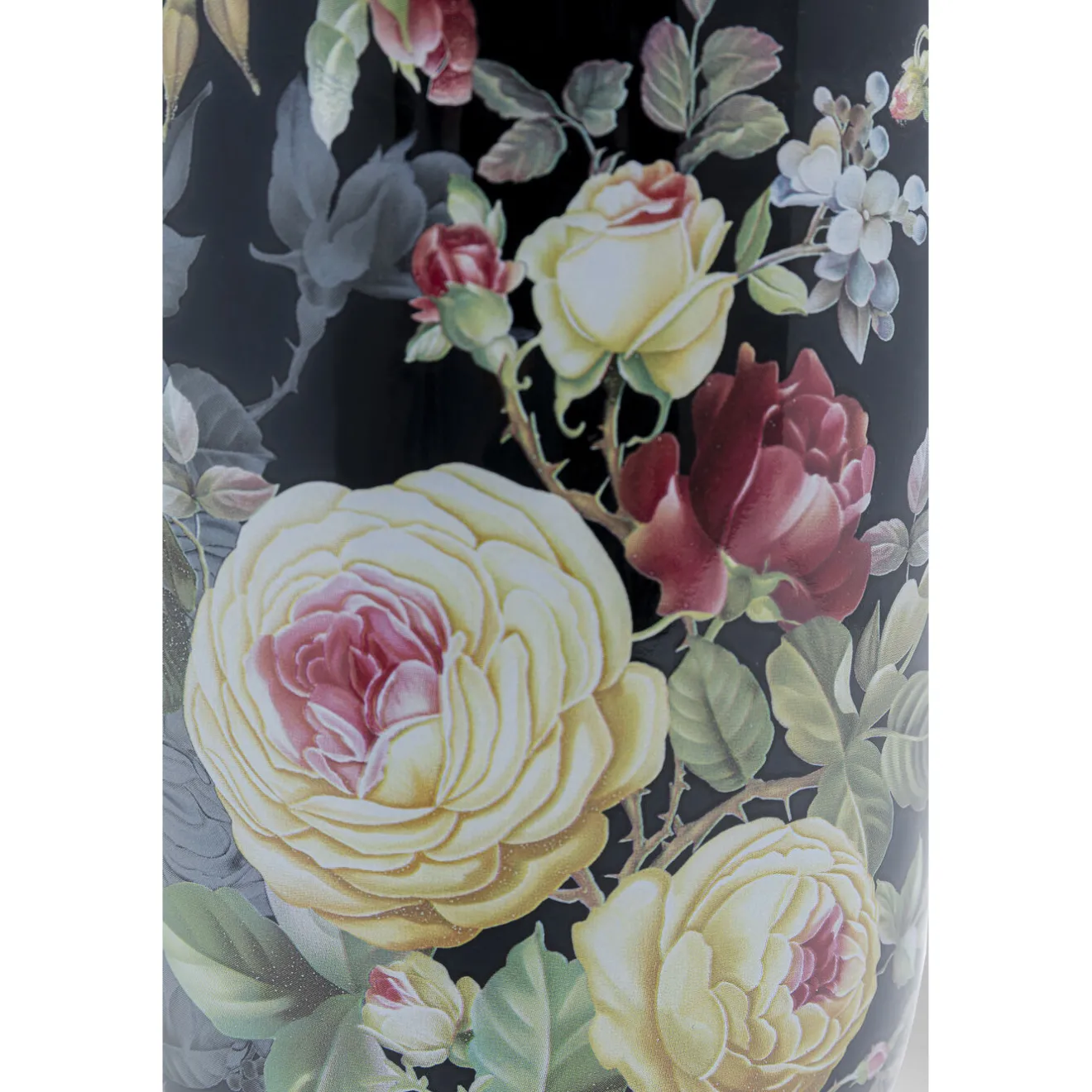 KARE Design Vases Décoratifs|Vase Décoratif Rose Magic Noir 27Cm