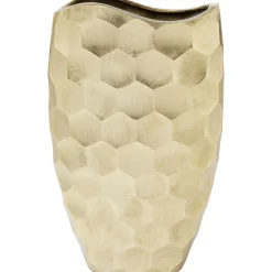 KARE Design Vases Décoratifs|Vase Décoratif Sacramento Comb Champagner Gold 59C
