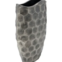 KARE Design Vases Décoratifs|Vase Décoratif Sacramento Comb Argente 59Cm