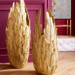 KARE Design Vases|Vase Feathers Dore 80