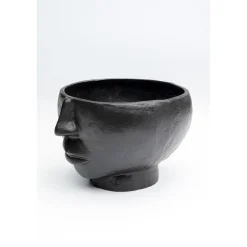 KARE Design Vases|Vase Half Face Noir 23Cm