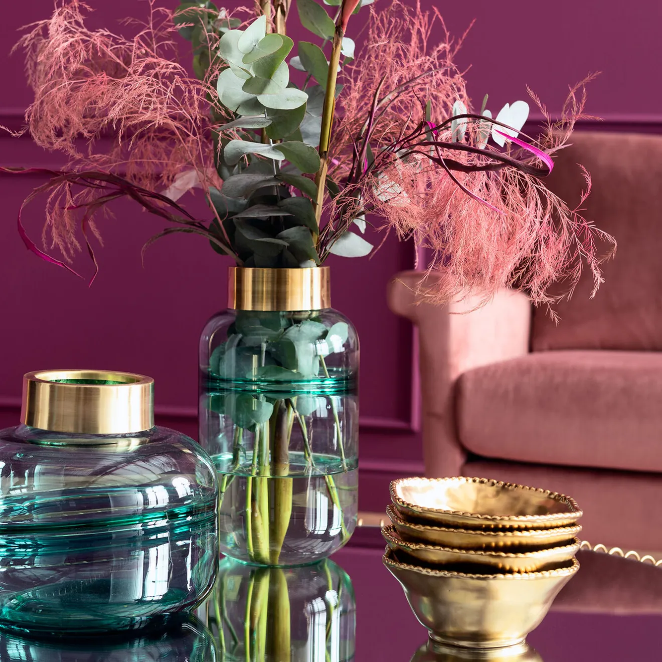 KARE Design Vases|Vase Positano Belly Vert 28Cm