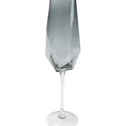 KARE Design Verres|Verre À Champagne Diamond Smoke
