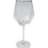 KARE Design Verres|Verre A Vin Diamond Dore Rim