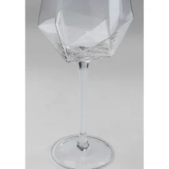 KARE Design Verres|Verre A Vin Diamond Dore Rim