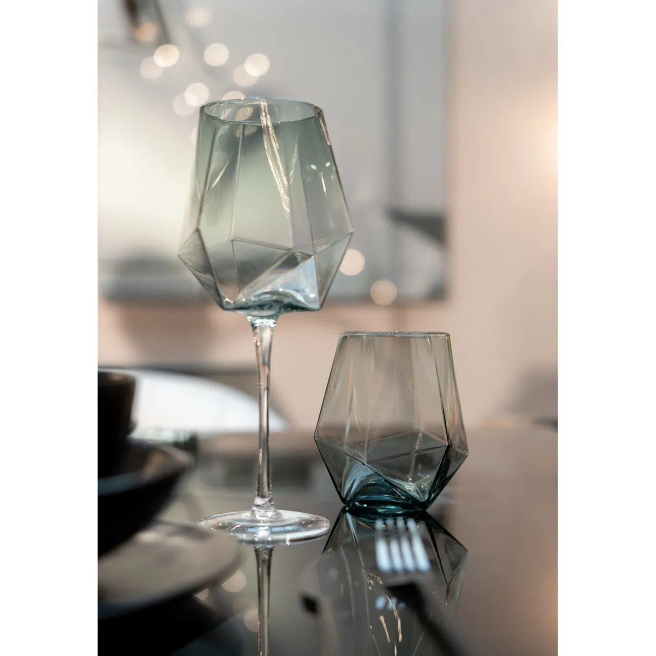 KARE Design Verres|Verre A Vin Diamond Smoke